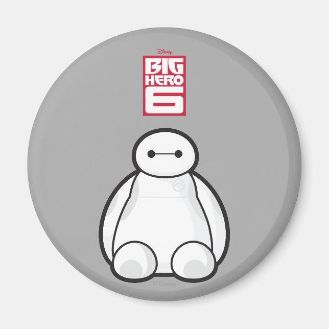 Aimant Classic Baymax Sitting Graphic (Devant)