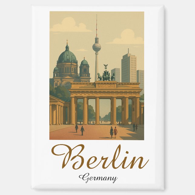 Aimant Classic Vintage Berlin Allemagne (Recto)