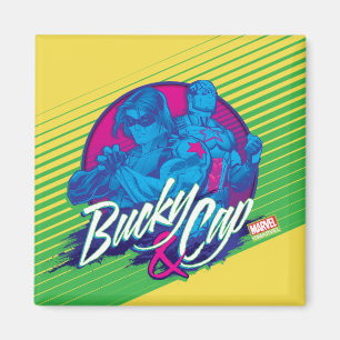 Aimant Classique Avengers   Neon Bucky & Graphisme Casque