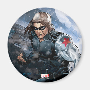 Aimant Classique Avengers   Soldat d'hiver en neige