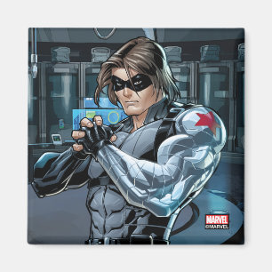 Aimant Classique Avengers   Soldat d'hiver tenant le poin