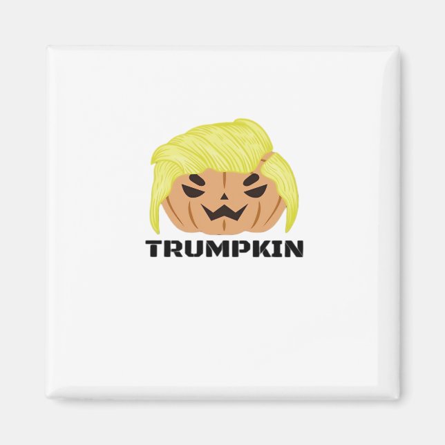 Aimant Classique de Trumpkin d'Halloween (Devant)