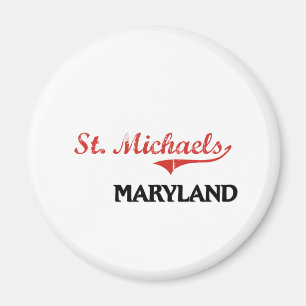 Aimant Classique de ville de St Michaels le Maryland