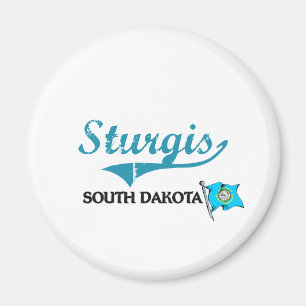 Aimant Classique de ville de Sturgis le Dakota du Sud