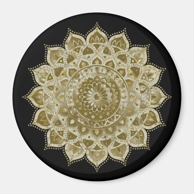 Aimant Classique Mandala Inde Style 4 (Devant)