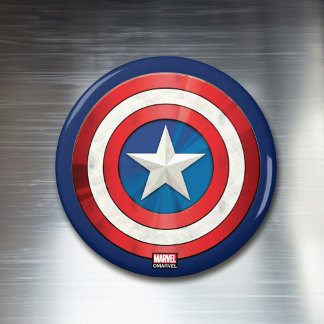 Aimant Classiques Avengers | Bouclier brossé de Captain A