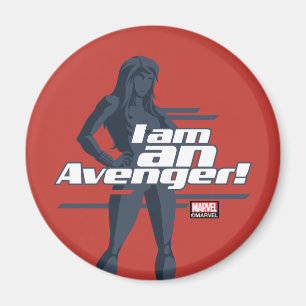 Aimant Classiques Avengers Graphique "Je suis" de Black