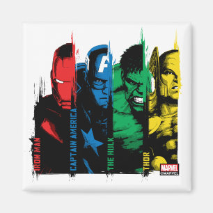 Aimant Classiques Avengers Paint Brush Lineup