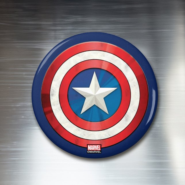 Aimant Classiques des Avengers | Bouclier Brosse Captain  (Magnet on fridge)