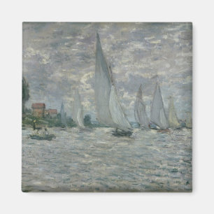 Aimant Claude Monet   Bateaux ou Regatta à Argenteuil