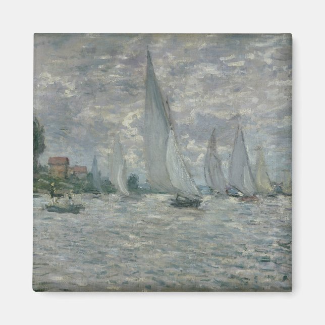 Aimant Claude Monet | Bateaux ou Regatta à Argenteuil (Devant)