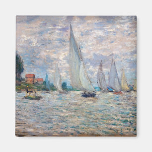 Aimant Claude Monet - Bateaux Regatta à Argenteuil