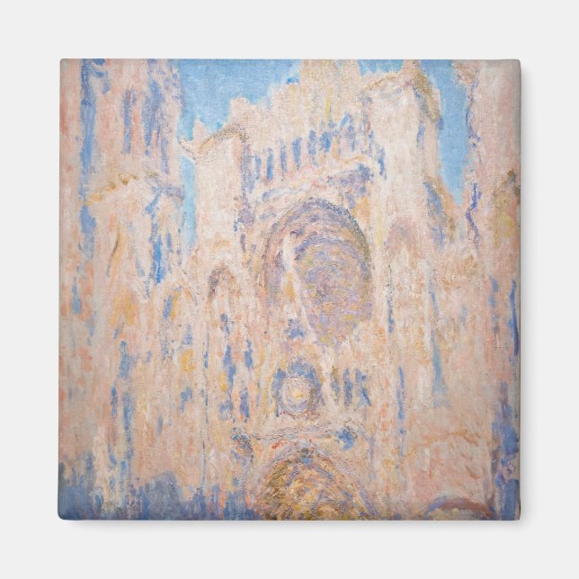 Aimant Claude Monet - Cathédrale de Rouen au coucher du s (Devant)