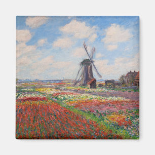 Aimant Claude Monet - Champ de Tulipes en Hollande