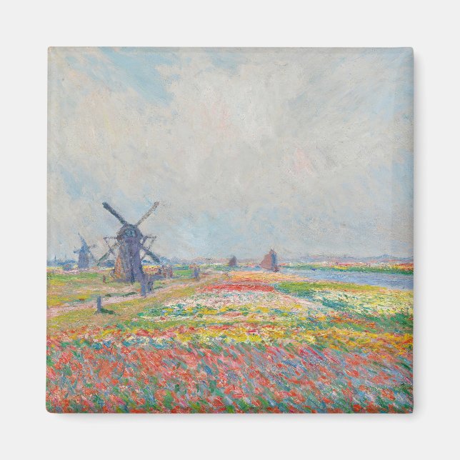 Aimant Claude Monet - Champs de tulipe près de La Haye (Devant)