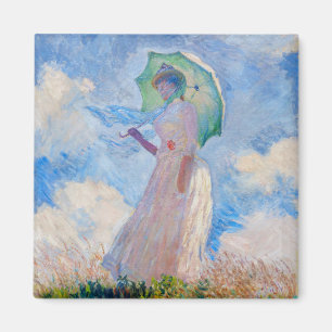 Aimant Claude Monet - Femme avec Parasol face à gauche