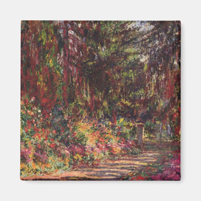 Aimant Claude Monet | Garden Path at Giverny (Devant)