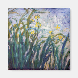 Aimant Claude Monet - Iris jaunes et violets