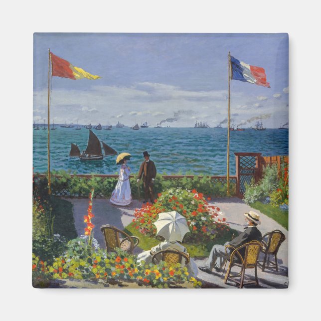 Aimant Claude Monet - Jardin de Sainte-Adresse (Devant)