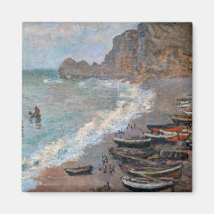 Aimant Claude Monet - La plage d'Etretat