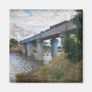 Aimant Claude Monet - Le pont ferroviaire à Argenteuil