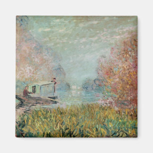 Aimant Claude Monet le studio de bateau sur la Seine,