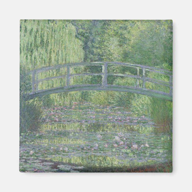 Aimant Claude Monet | L'étang Nénuphar : Harmonie verte (Devant)