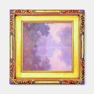 Aimant Claude Monet, Misty Morning on the Seine, Art