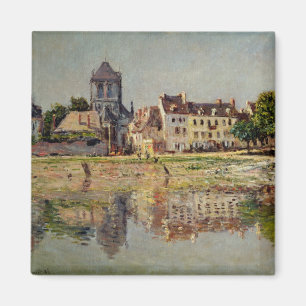 Aimant Claude Monet par la rivière chez Vernon, 1883