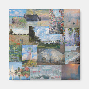 Aimant Claude Monet - Patchwork de chefs-d'oeuvre