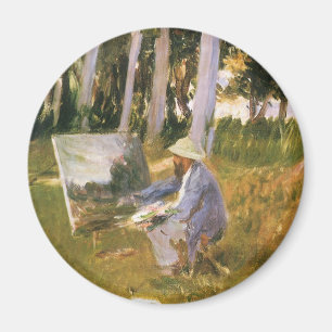 Aimant Claude Monet peignant, Bordure d'un bois par Sarge