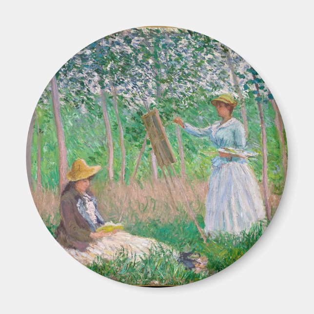 Aimant Claude Monet - Peintres En Jardin (Devant)