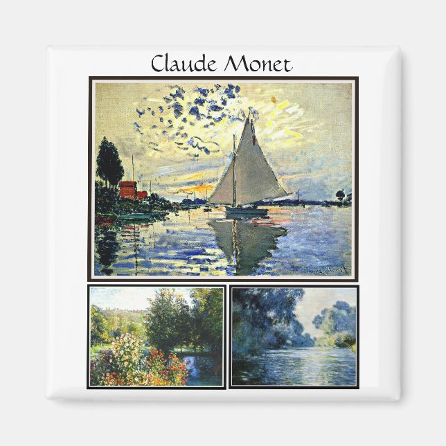 Aimant Claude Monet peinture célèbre (Devant)