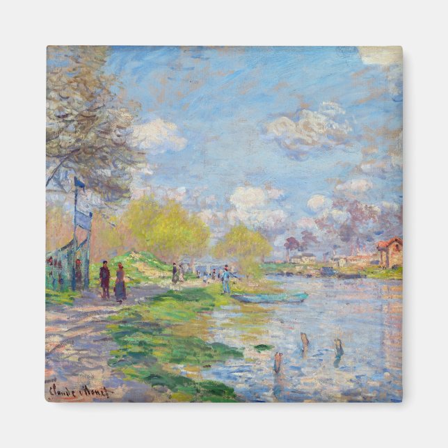 Aimant Claude Monet - Printemps de la Seine (Devant)