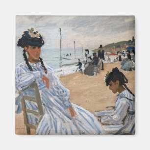 Aimant Claude Monet - Sur la plage à Trouville