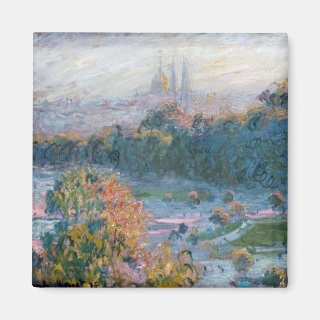 Aimant Claude Monet - Vue des Tuileries, étude (Devant)