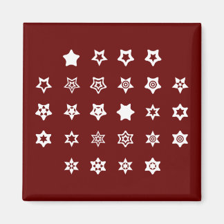 Aimant Clé de code de chiffrement ABC to Star Symboles su