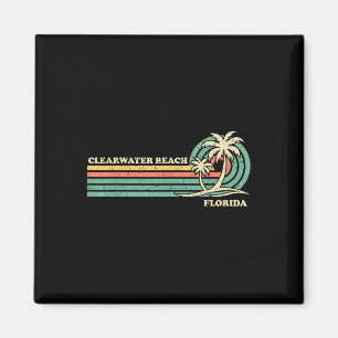 Aimant Clearwater Beach Floride Été Vintage Famille Vac