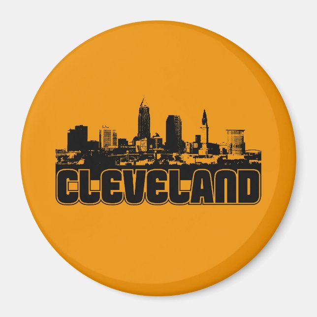 Aimant Cleveland Skyline (Devant)