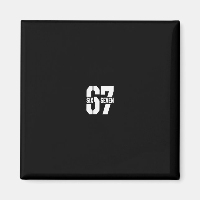 Aimant Clic 67 Meme - I Love Six Seven 1  (Devant)