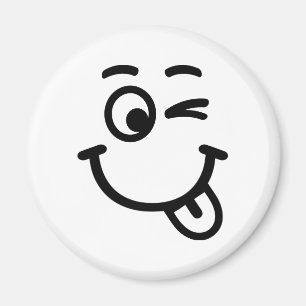 Aimant clin d'oeil de visage