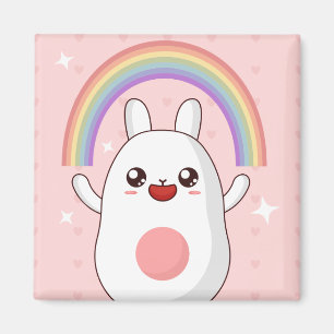 Aimant Clipart arc-en-ciel de Kawaii