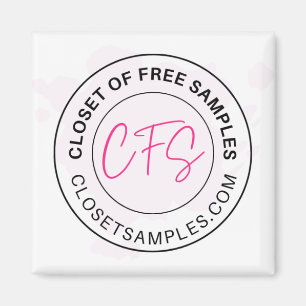 Aimant Closet of Free Samples Logo 2021 Edition
