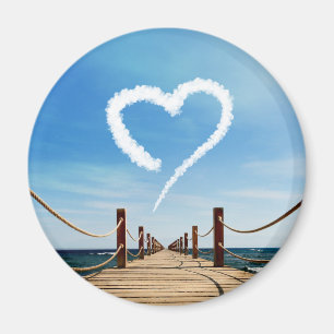 Aimant Cloud en forme de coeur sans fin