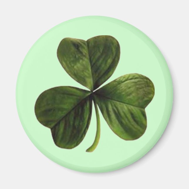 Aimant Clover à trois feuilles de St. Patrick (Devant)