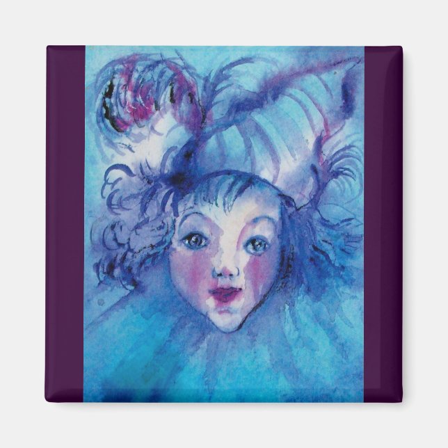 AIMANT CLOWN EN BLEU (Devant)
