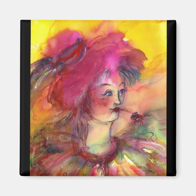 AIMANT CLOWN ROSE (Devant)