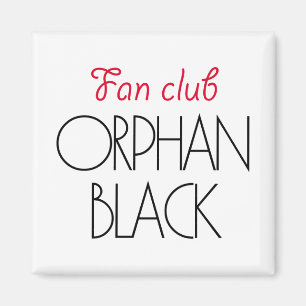 Aimant Club de fan noir orphelin
