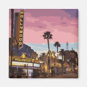 Aimant Club de nuit de Californie violet los angeles