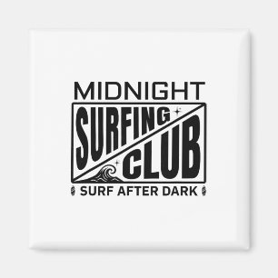 Aimant Club de Surf de Minuit Surfeurs au Clair de Lune 